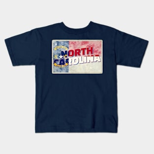 North Carolina vintage style retro souvenir Kids T-Shirt